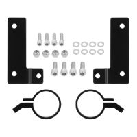 HOGWORKZ&reg; Black Remote Reservoir Filler Mounts for Harley&reg; Touring kit