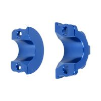 Blue Billet Brake & Clutch Perch Clamps for Harley&reg; Touring