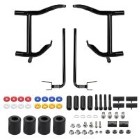 HOGWORKZ® Black Double Barrel Saddlebag Guards for Harley® Touring