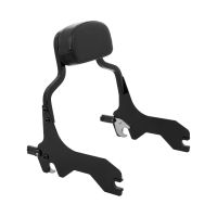 HOGWORKZ&reg; Black Lo-Pro Mini Sissy Bar Backrest for Harley&reg; Low Rider / Sport Glide 