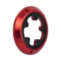 HOGWORKZ&reg; Red ClearVue&trade; Derby Cover for Harley&reg; M8 Softail