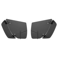 Smoke Adjustable Fairing Air Deflectors for Harley&shy;&reg; Road Glide
