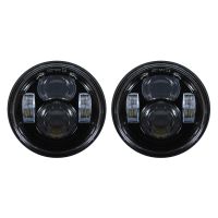 Harley® Dyna Fat Bob LED 4.65" Blackout Headlight for '08-'17 from hogworkz front