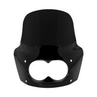 Vivid Black Outlaw Headlight Fairing for Harley® Dyna Fat Bob FXDF from HOGWORKZ