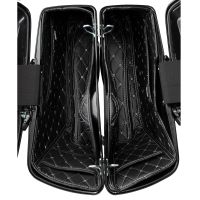 Custom Color HOGWORKZ® OEM Harley® Tapered Stretched Saddlebag Liners with silver stitching from HOGWORKZ