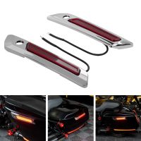 hogworkz chrome harley touring saddlebag LED latch cover