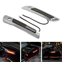 hogworkz chrome harley touring saddlebag LED latch covers 