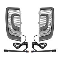 HOGWORKZ&reg; Chrome Lumipro Lower Vented Fairing LEDs for Harley&reg; Softail