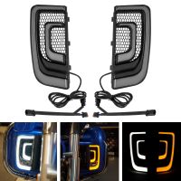 HOGWORKZ&reg; Black Lumipro Lower Vented Fairing LEDs for Harley&reg; Softail