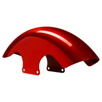 Rally Red Raven Metallic 19" Chopped Front Fender for Harley&reg; Touring