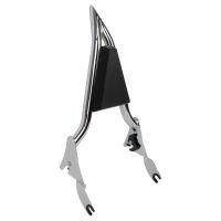 Chrome Detachable Villain Sissy Bar Backrest for Harley® Touring from HOGWORKZ angle