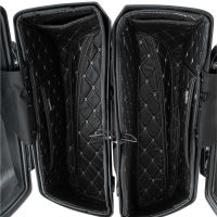 Indian Saddlebag Liners with silver stitching from HOGWORKZ top view