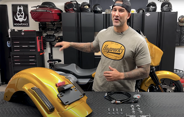 Harley Stretched Rear Fender Install | The El Dorado Project Episode 4